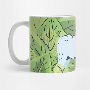 Sheep in Leaves Mug